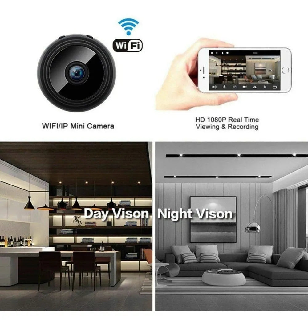 Mini Cámara Espía HD Inalámbrica™ con Visión Nocturna